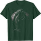 Black Dragon Motif Mythical Illustration Black Dragon T-Shirt - T-Shirt | Forest