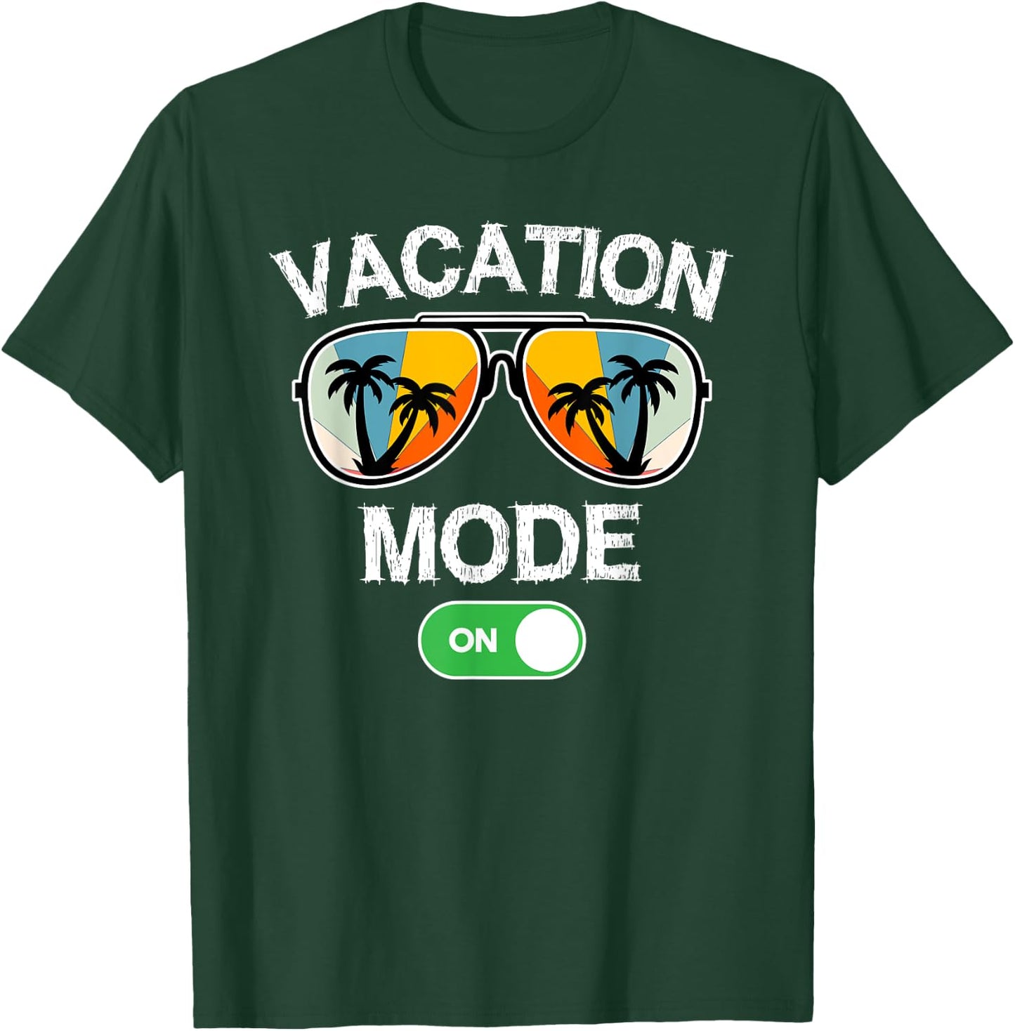 Vacation Mode On Sunglasses Retro Funny Family Matching T-Shirt - T-Shirt | Forest