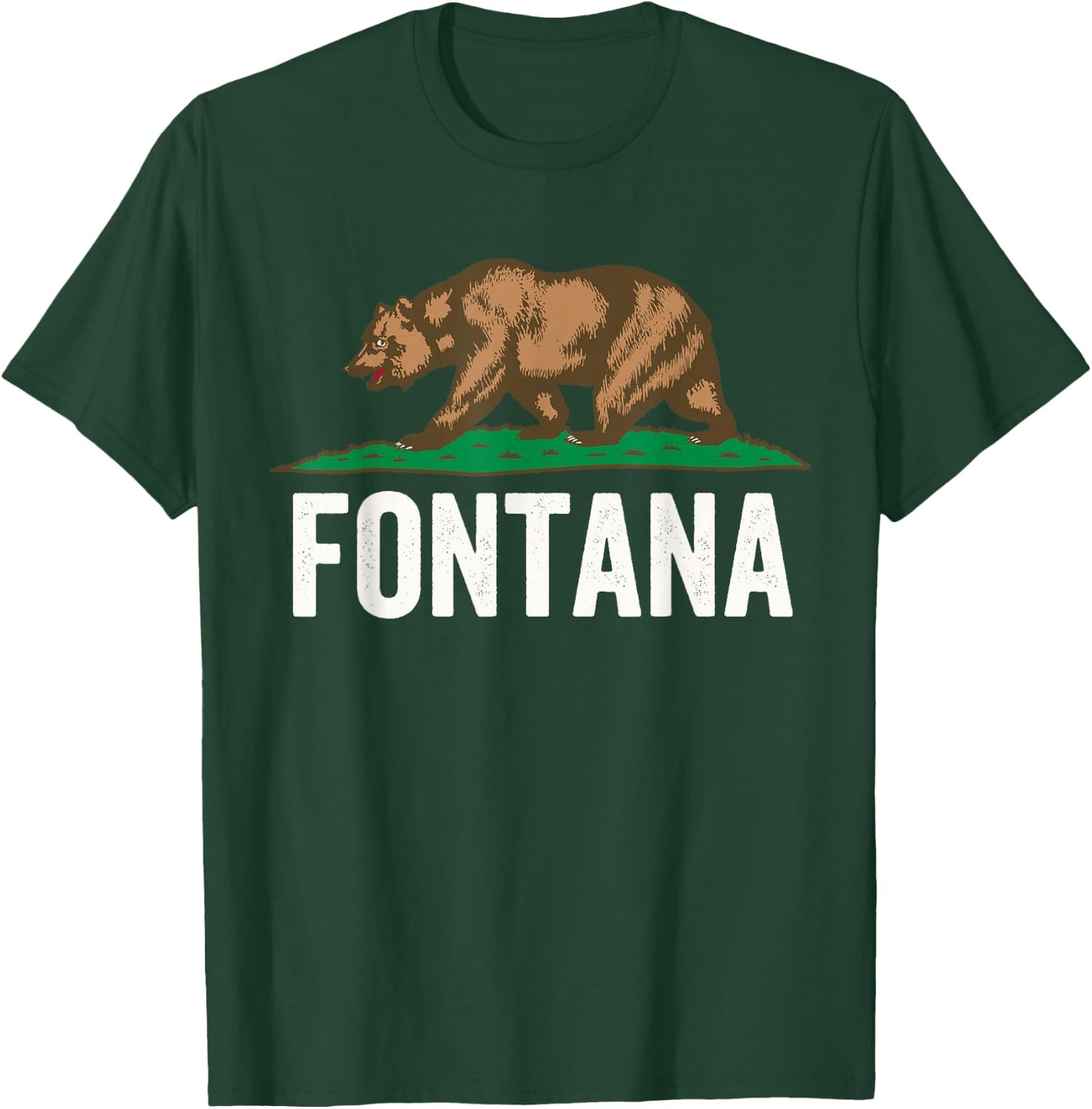 Fontana California Bear, Fontana CA, Fontana T-Shirt - T-Shirt | Forest