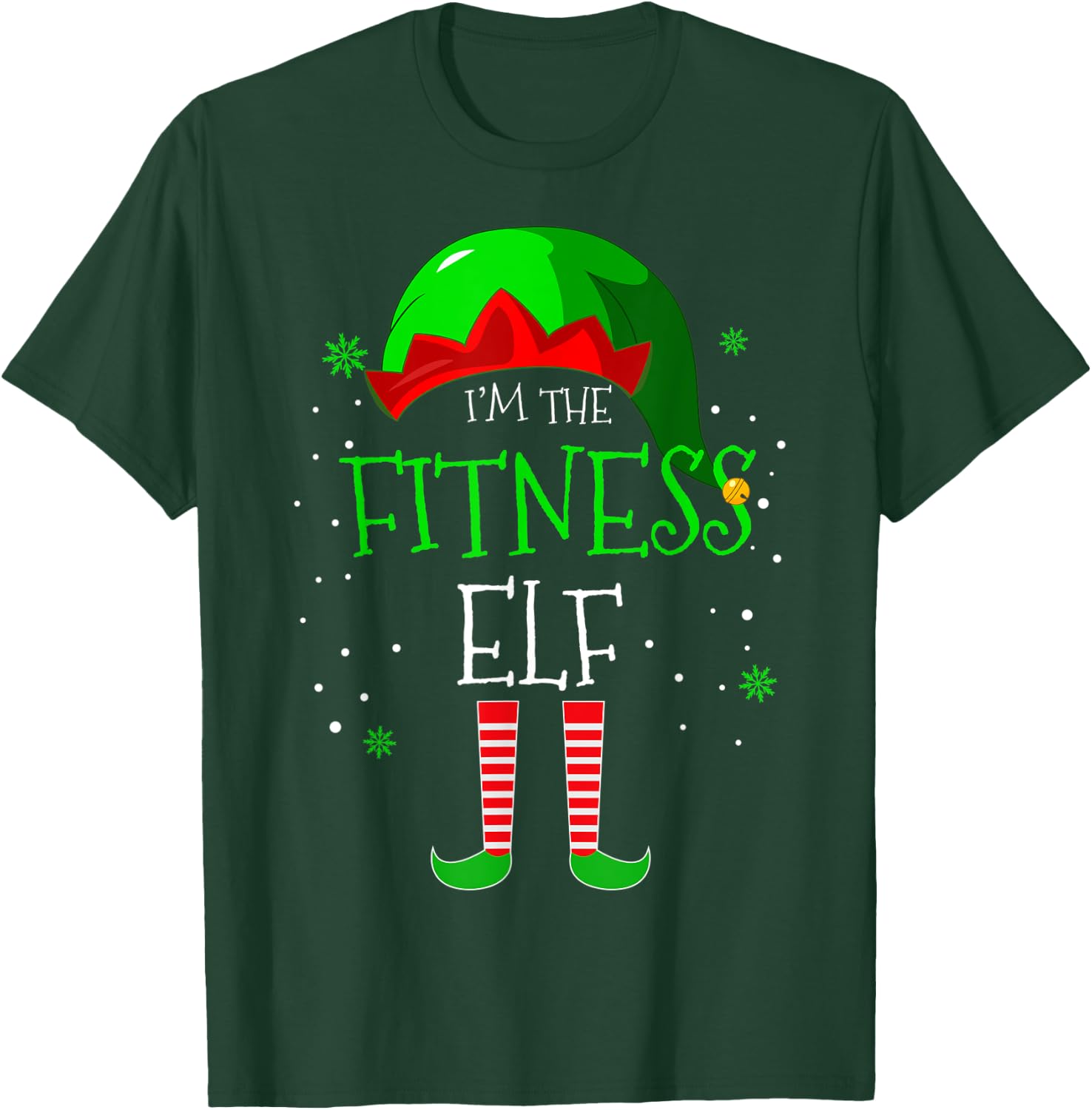 I'm the Fitness Elf Family Matching Costume Christmas Gift T-Shirt - T-Shirt | Forest