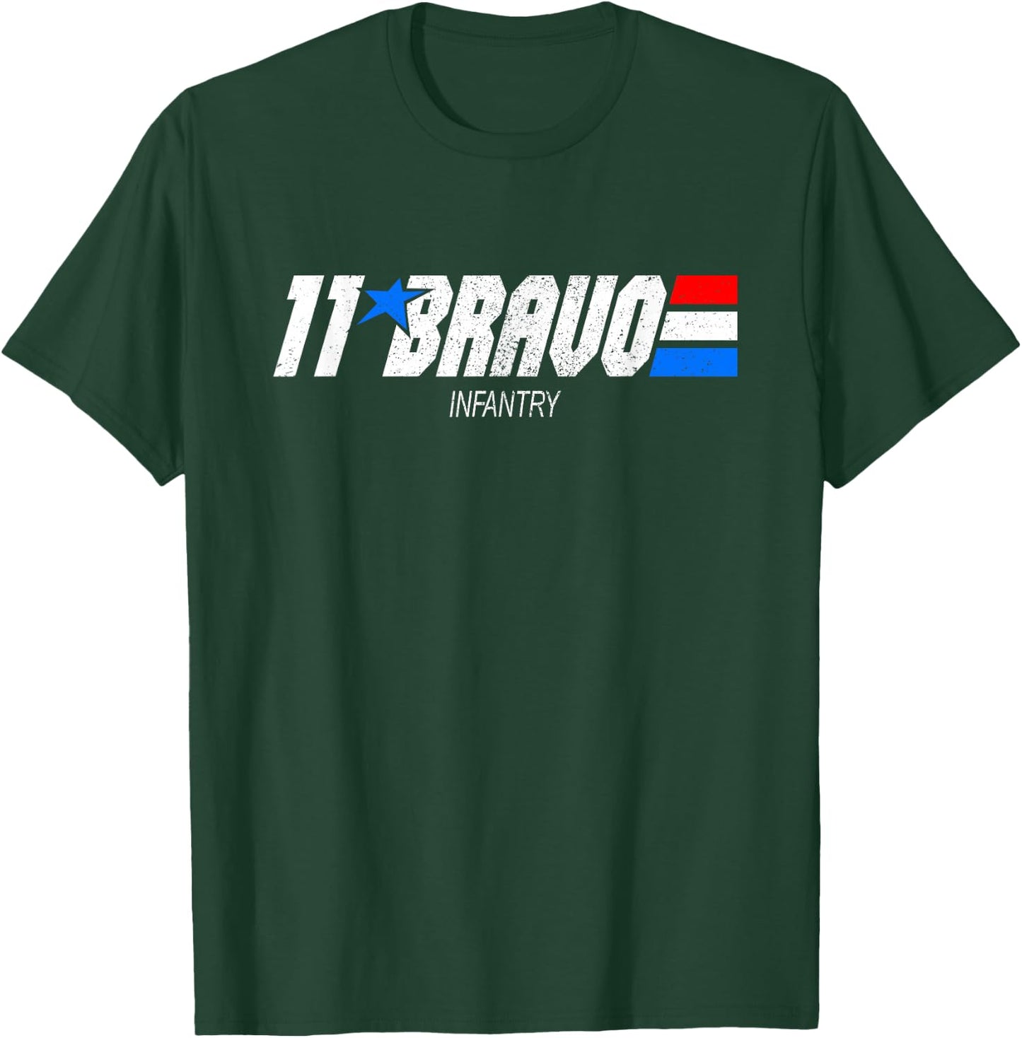 11-Bravo Infantry Vintage MOS T-Shirt - T-Shirt | Forest