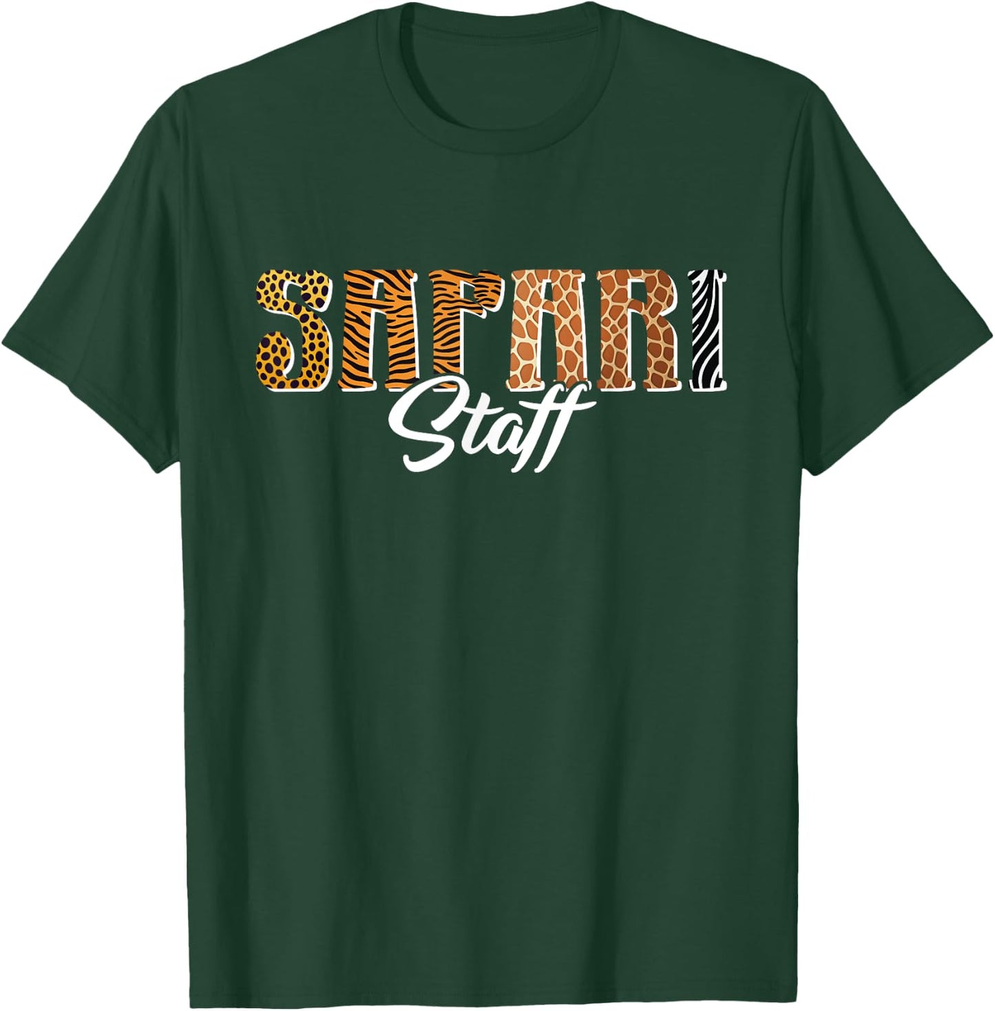 Safari Staff Wild Zoo Jungle Animal Birthday Matching Family T-Shirt - T-Shirt | Forest