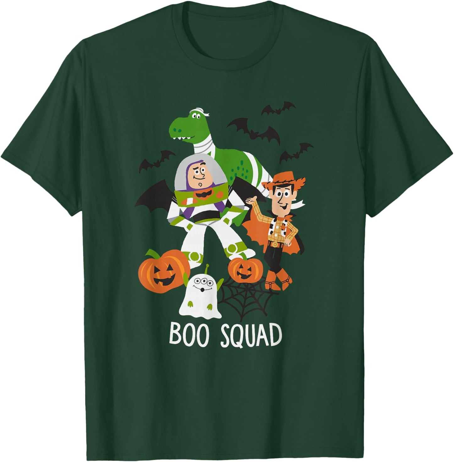 Disney Pixar Toy Story Halloween Boo Squad Cartoon Sketch T-Shirt - T-Shirt | Forest