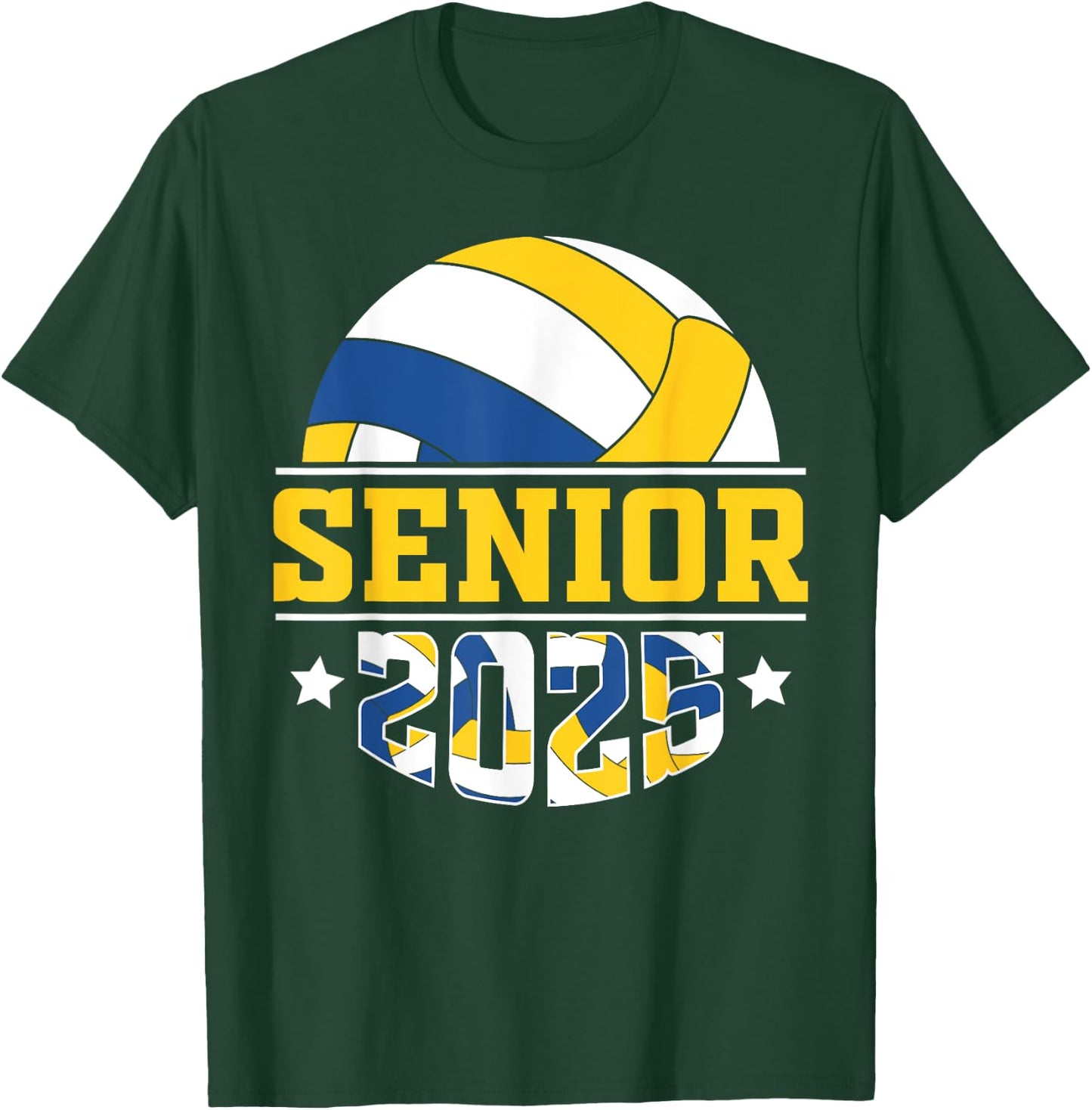 Volleyball senior 2025 senior year class of 25 graduation T-Shirt - T-Shirt | Forest