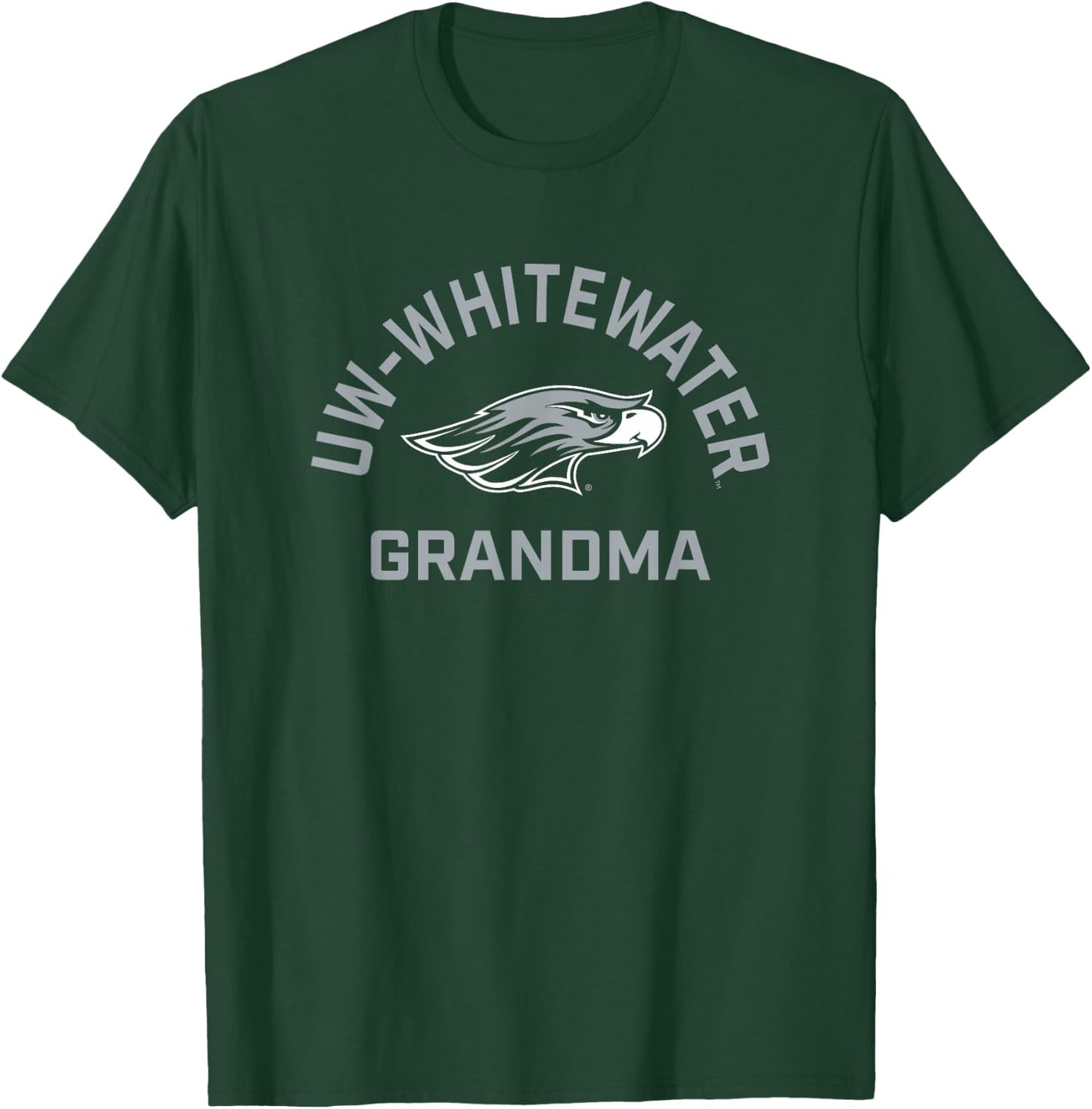UW-Whitewater Warhawks Arched Grandma T-Shirt - T-Shirt | Forest