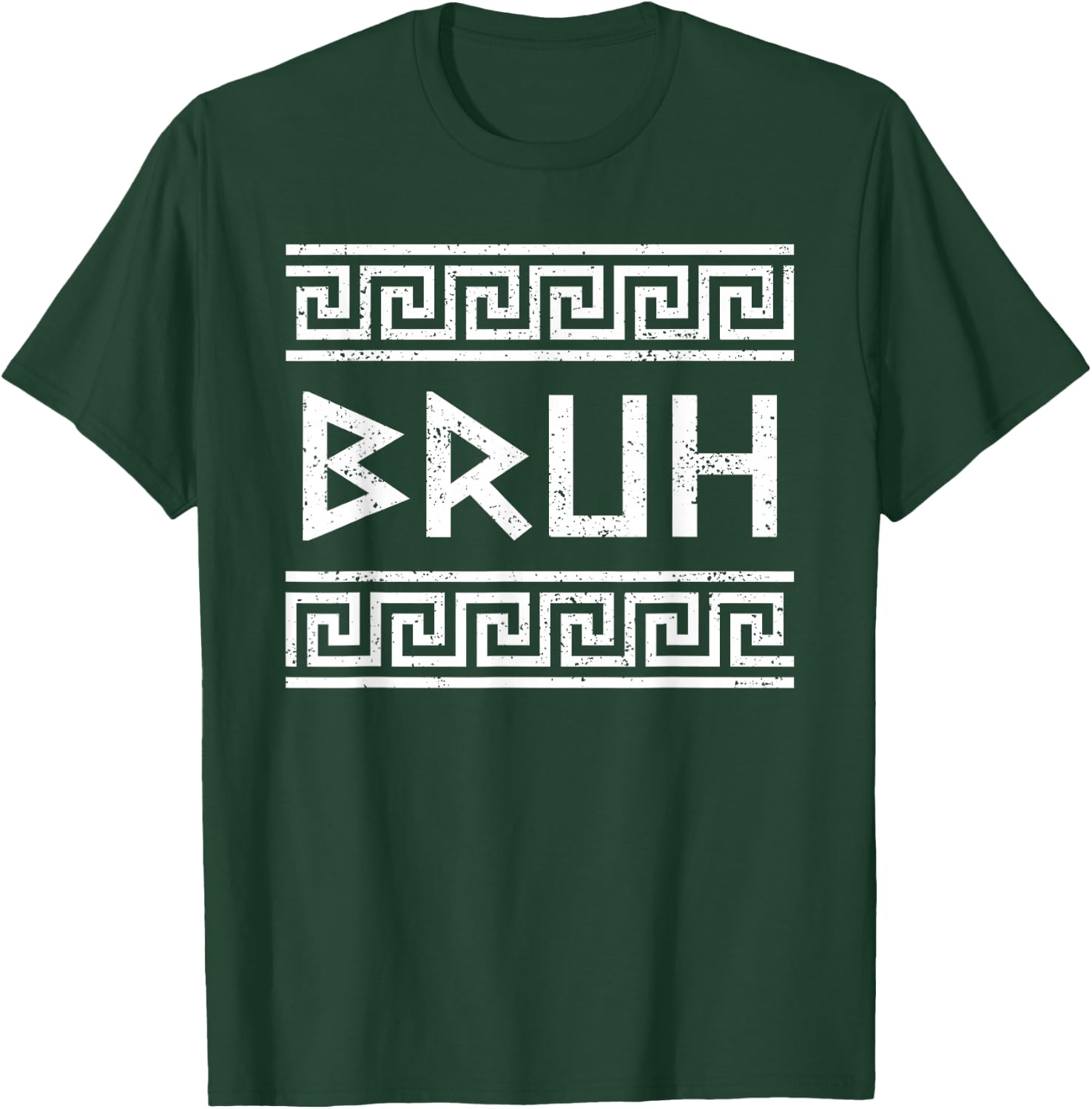 Bruh Greek Pride Greece Flag Greek Party Funny Greek Bruh T-Shirt - T-Shirt | Forest