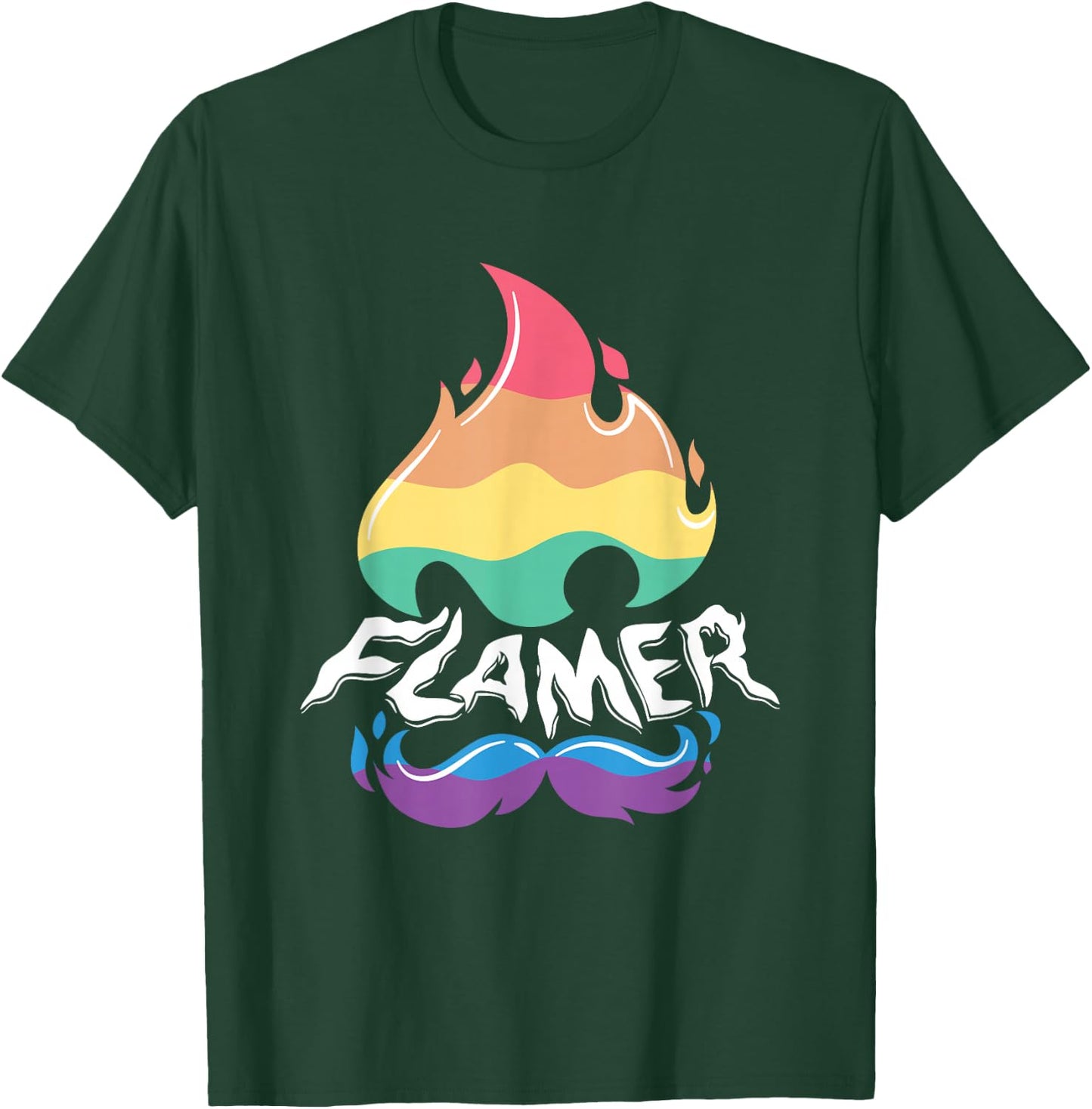 Flamer for Funny Gay T-Shirt - T-Shirt | Forest