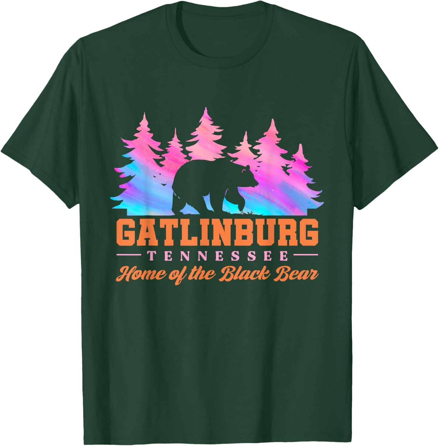 Gatlinburg Tennessee Home Of The Black Bear T-Shirt - T-Shirt | Forest