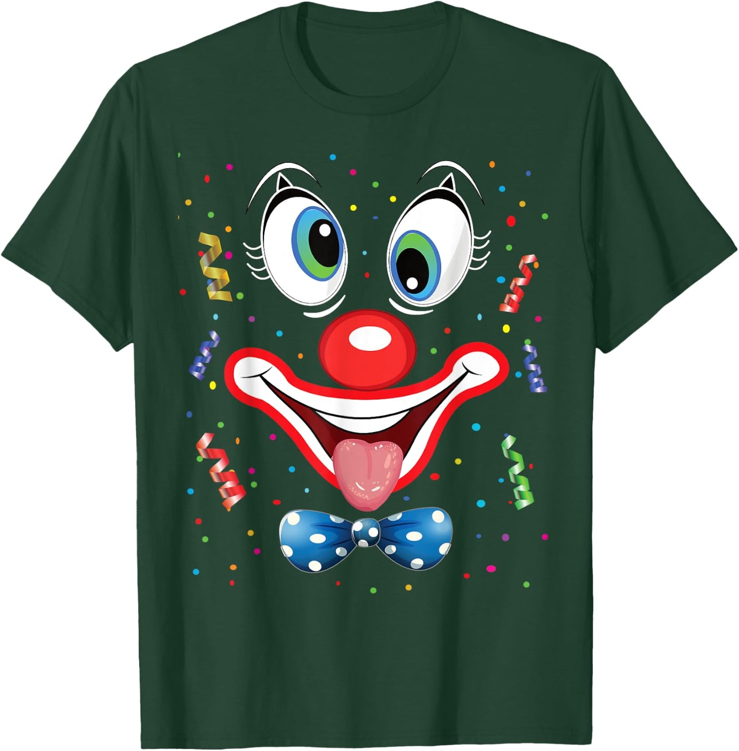 Carnival Clown Face Circus Costume Kids Men Women Carnivals T-Shirt - T-Shirt | Forest