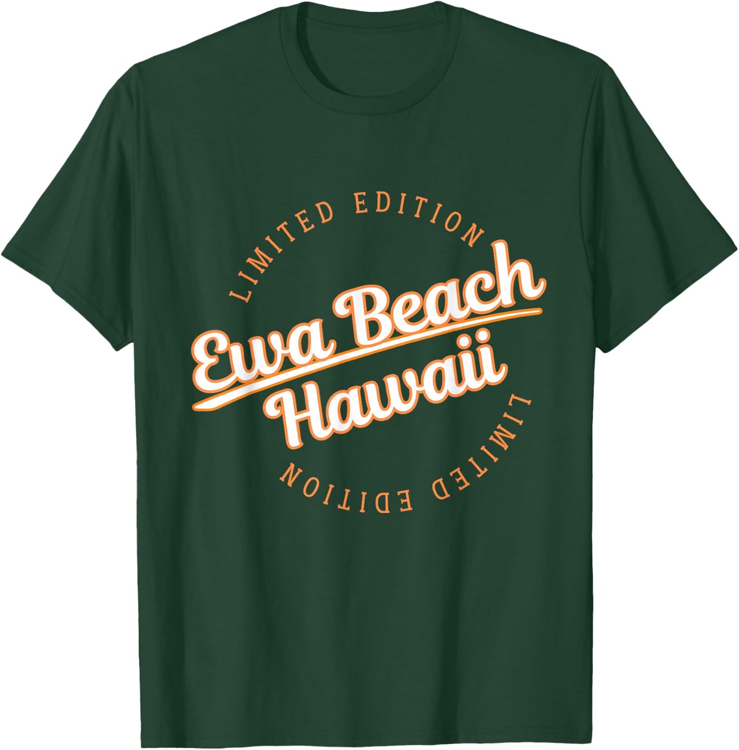 Retro Athletic Ewa Beach HI Apparel T-Shirt - T-Shirt | Forest