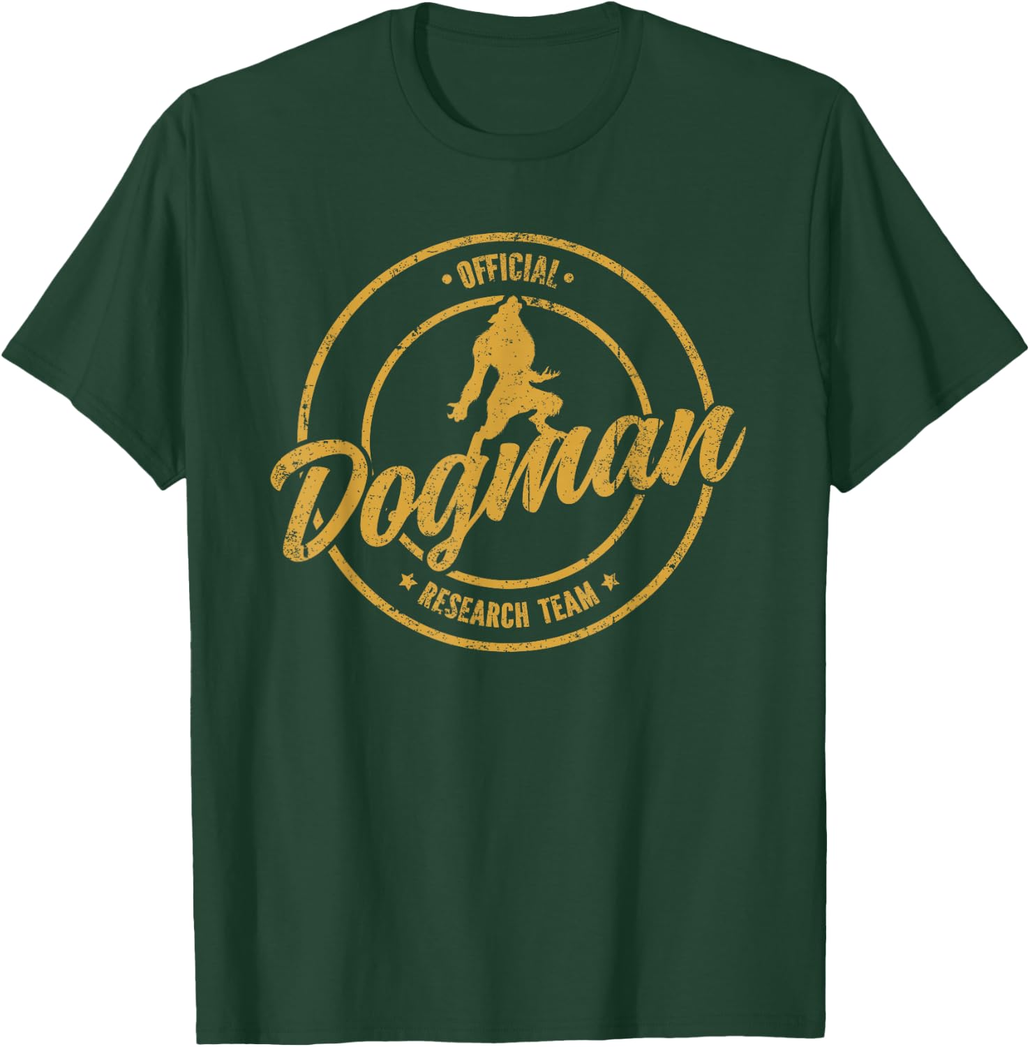 Michigan Dogman Cryptid Society Werewolf Monster T-Shirt - T-Shirt | Forest