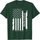 Potawatomi United States Distressed w US Flag T-Shirt - T-Shirt | Forest