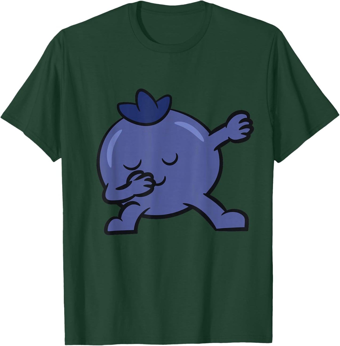 Dabbing Blueberry Cute Fruit Kawaii Blueberry Dabbing T-Shirt - T-Shirt | Forest