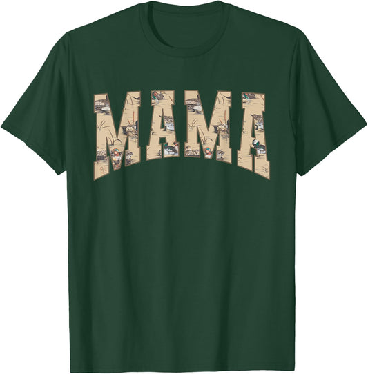 Hunting Mama Duck Camouflage Camo Waterfowl Duck Camo Women T-Shirt - T-Shirt | Forest