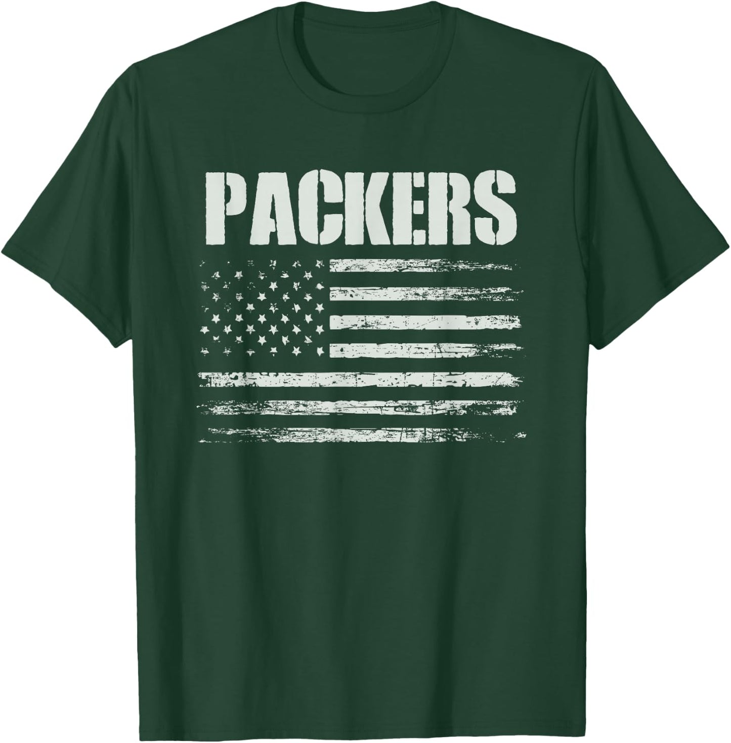 Packers USA Flag Colquitt County High School Pride T-Shirt - T-Shirt | Forest