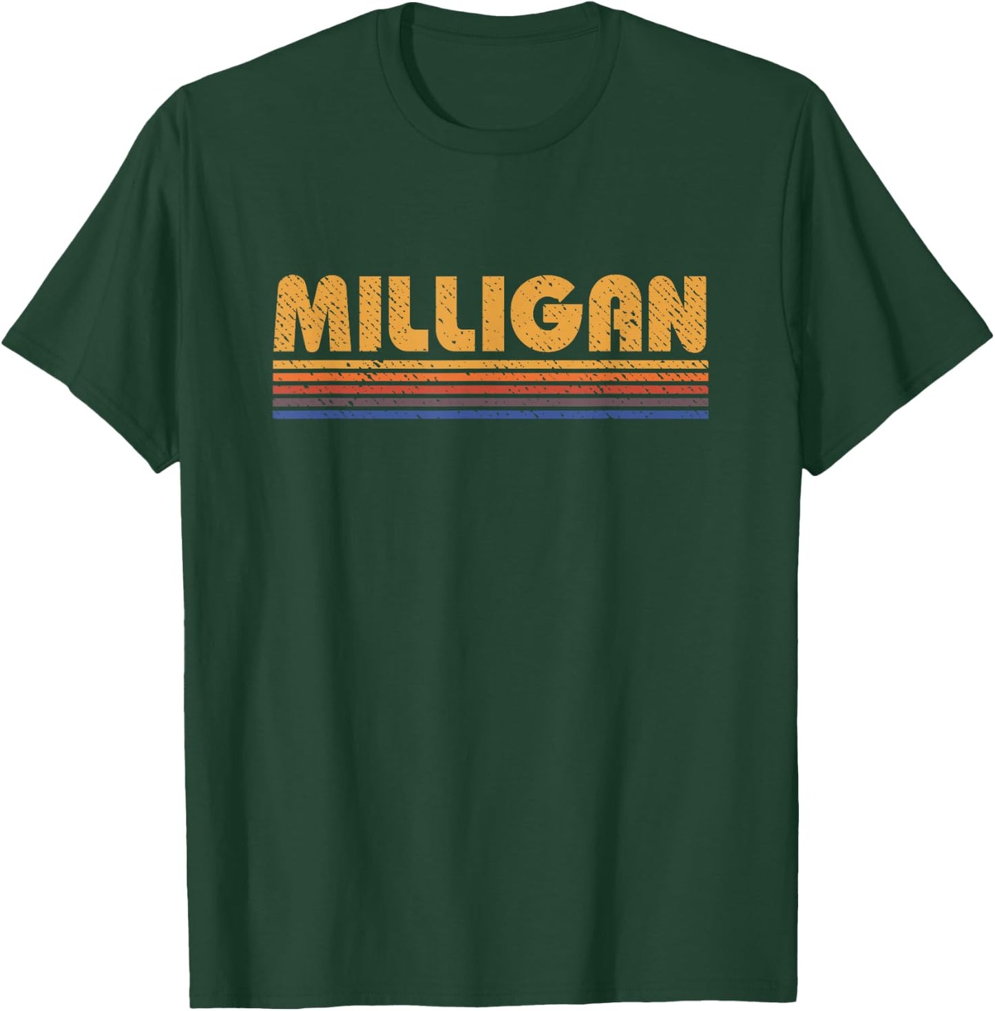 Milligan Vintage 80s Retro Style T-Shirt - T-Shirt | Forest
