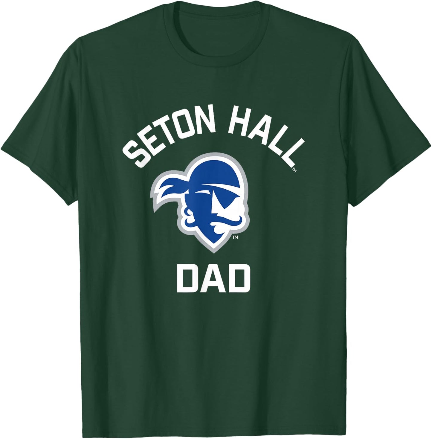 Seton Hall University SHU Pirates Arched Dad T-Shirt - T-Shirt | Forest