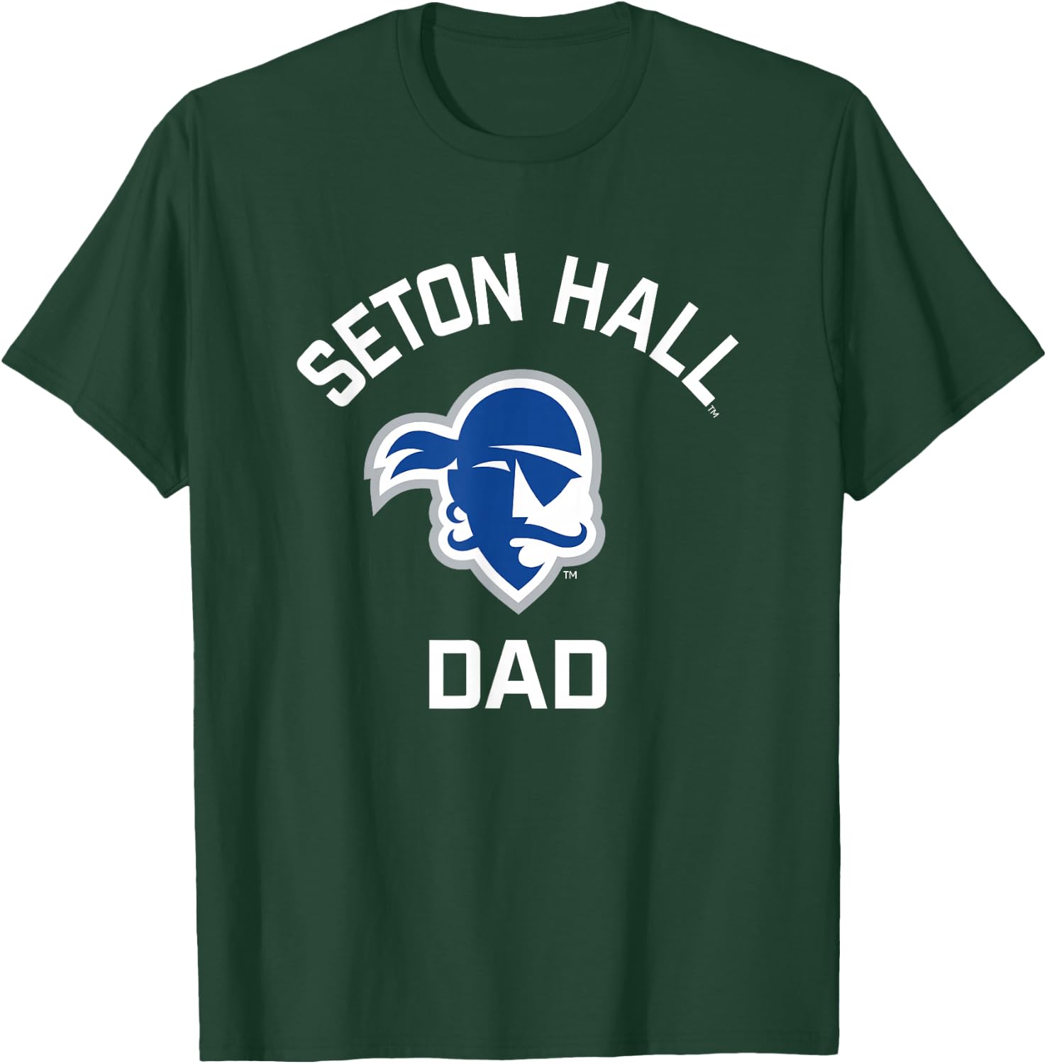 Seton Hall University SHU Pirates Arched Dad T-Shirt - T-Shirt | Forest