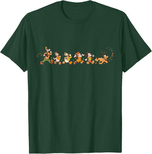 Disney Mickey Mouse & Friends Breezy Autumn Leaf Stroll Fall T-Shirt - T-Shirt | Forest