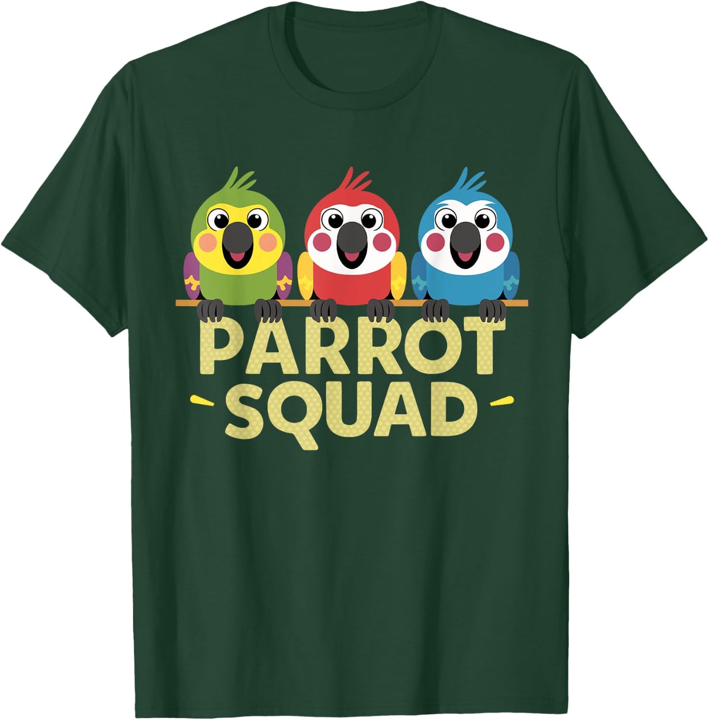 Parrot Squad for Parrot Lover Shirt | Kids Parrot T-Shirt - T-Shirt | Forest