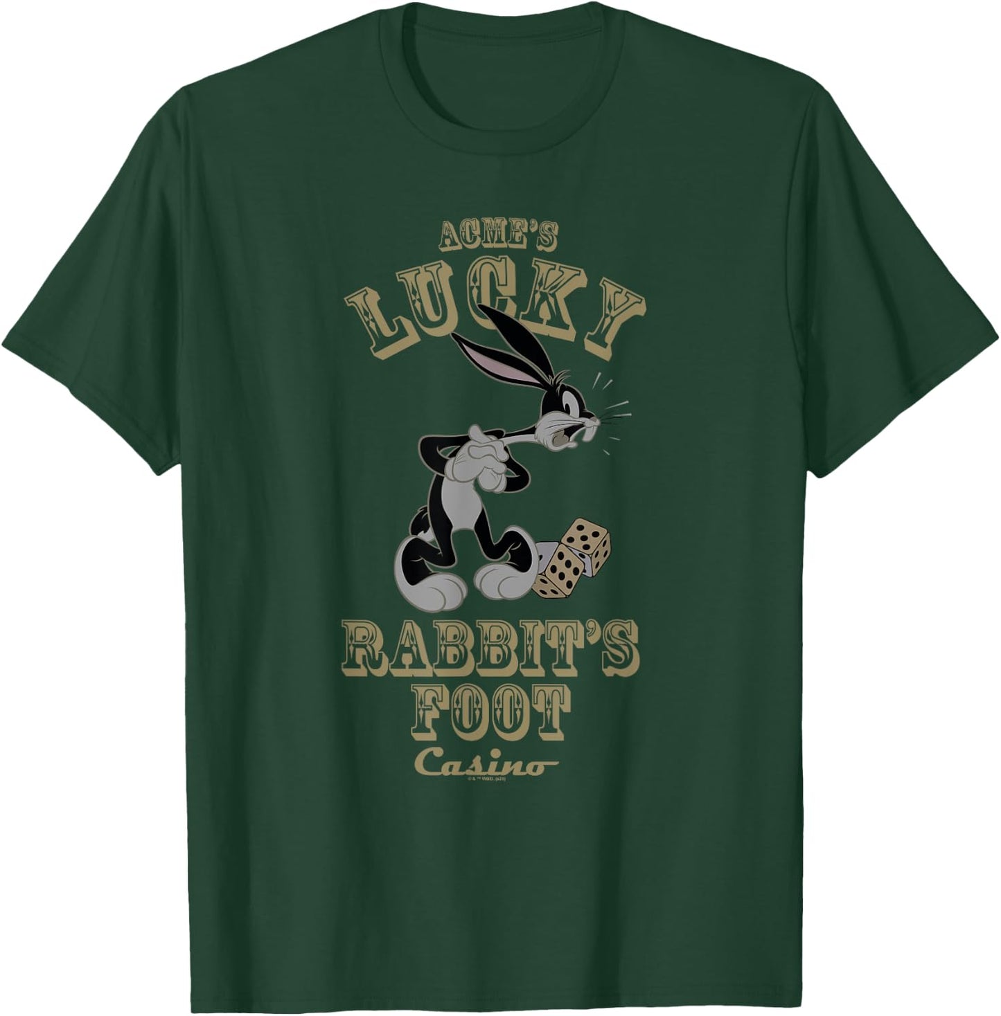 Looney Tunes Bugs Bunny Lucky Rabbit's Foot T-Shirt - T-Shirt | Forest