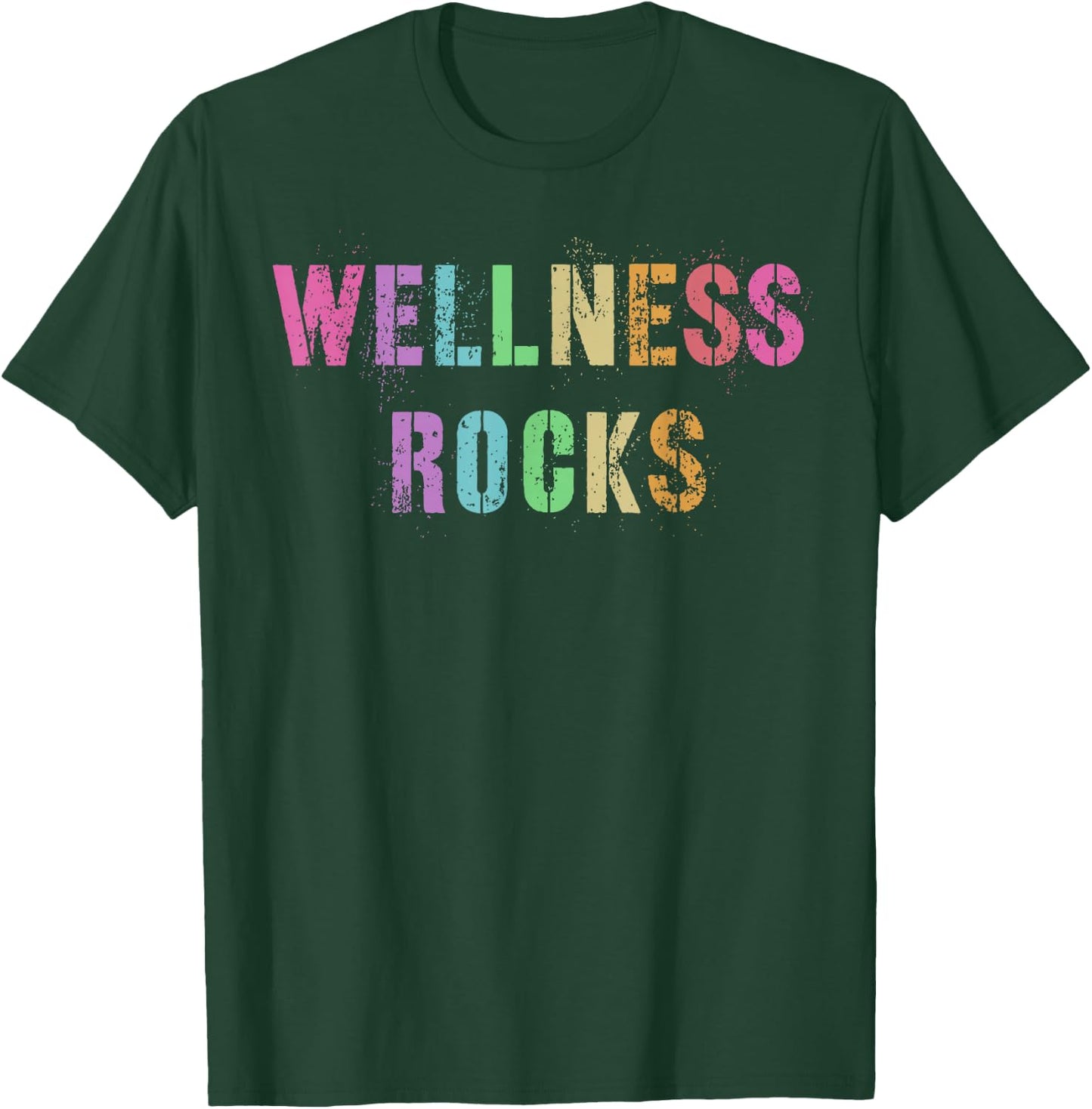 WELLNESS ROCKS Fitness Crew Health Trainer Yoga Nurse Squad T-Shirt - T-Shirt | Forest