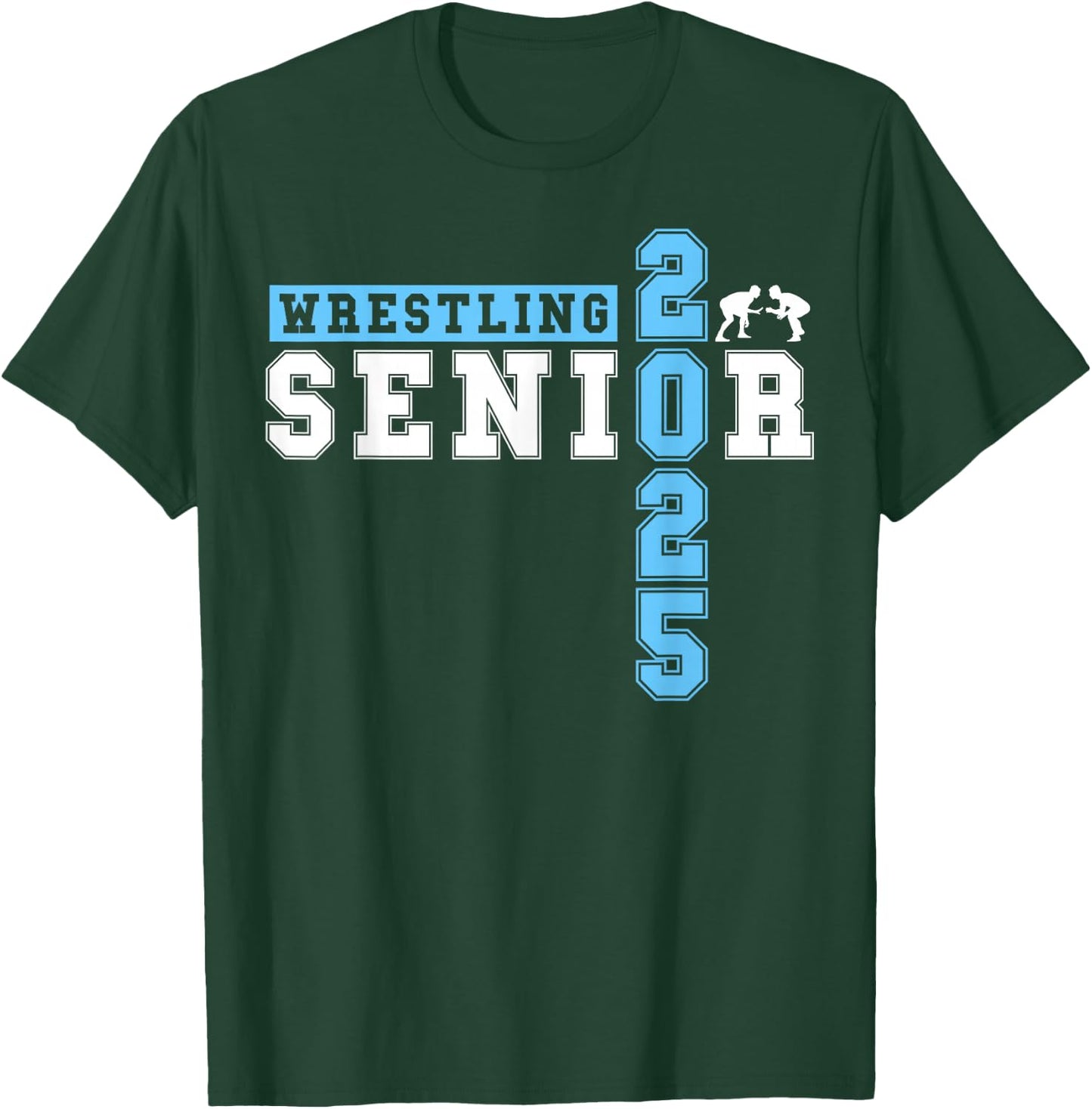 Wrestling Senior Night Wrestling Senior 2025 Graduation 39 T-Shirt - T-Shirt | Forest