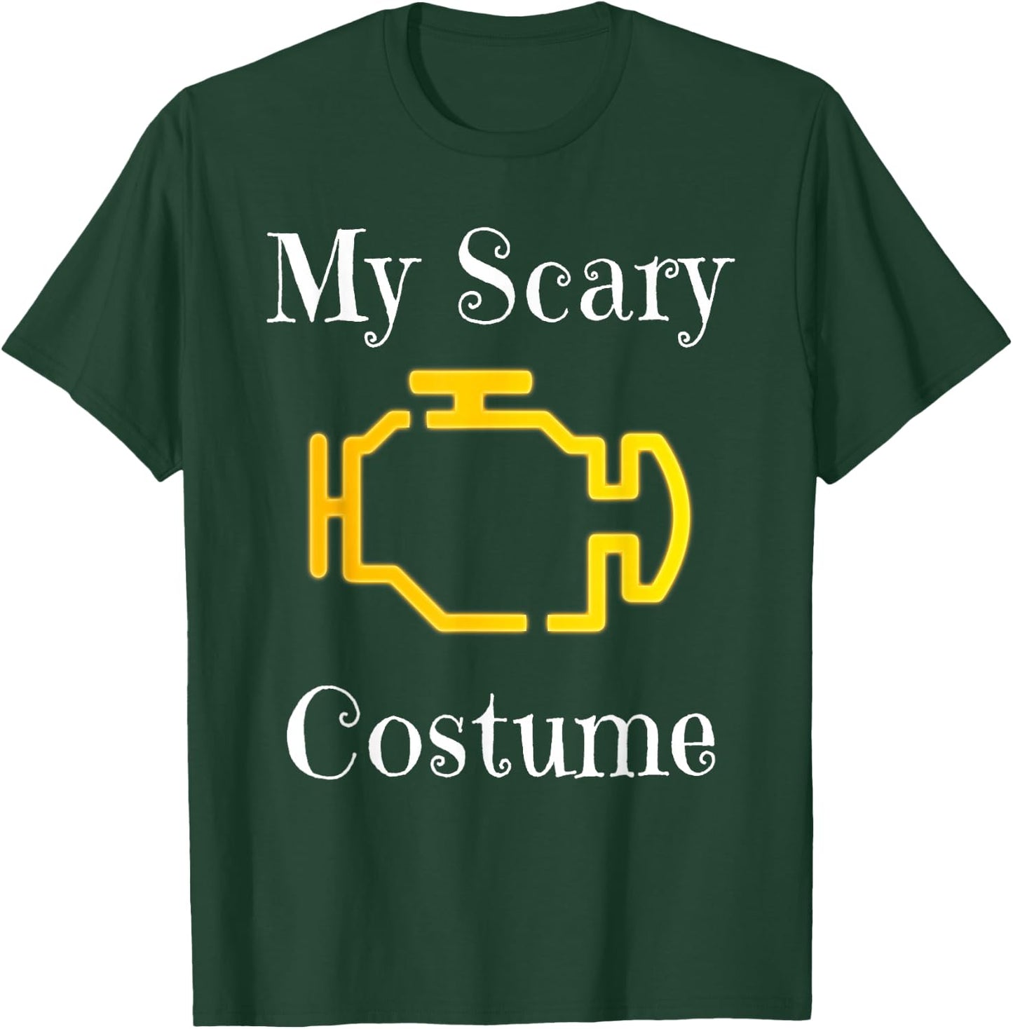 My Scary Costume Car Engine Light Men Adult Halloween T-Shirt - T-Shirt | Forest