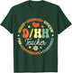D/HH Teacher Deaf and Hard of Hearing ASL Teachers Groovy Men Women Kids T-Shirt - T-Shirt | Forest