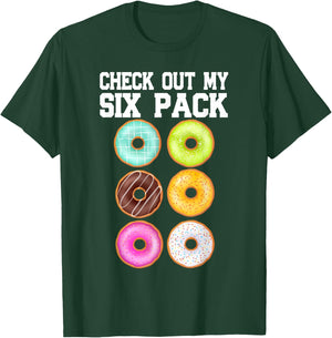 Check Out My Six Pack Donut Lover Funny Gym T-Shirt - T-Shirt | Forest