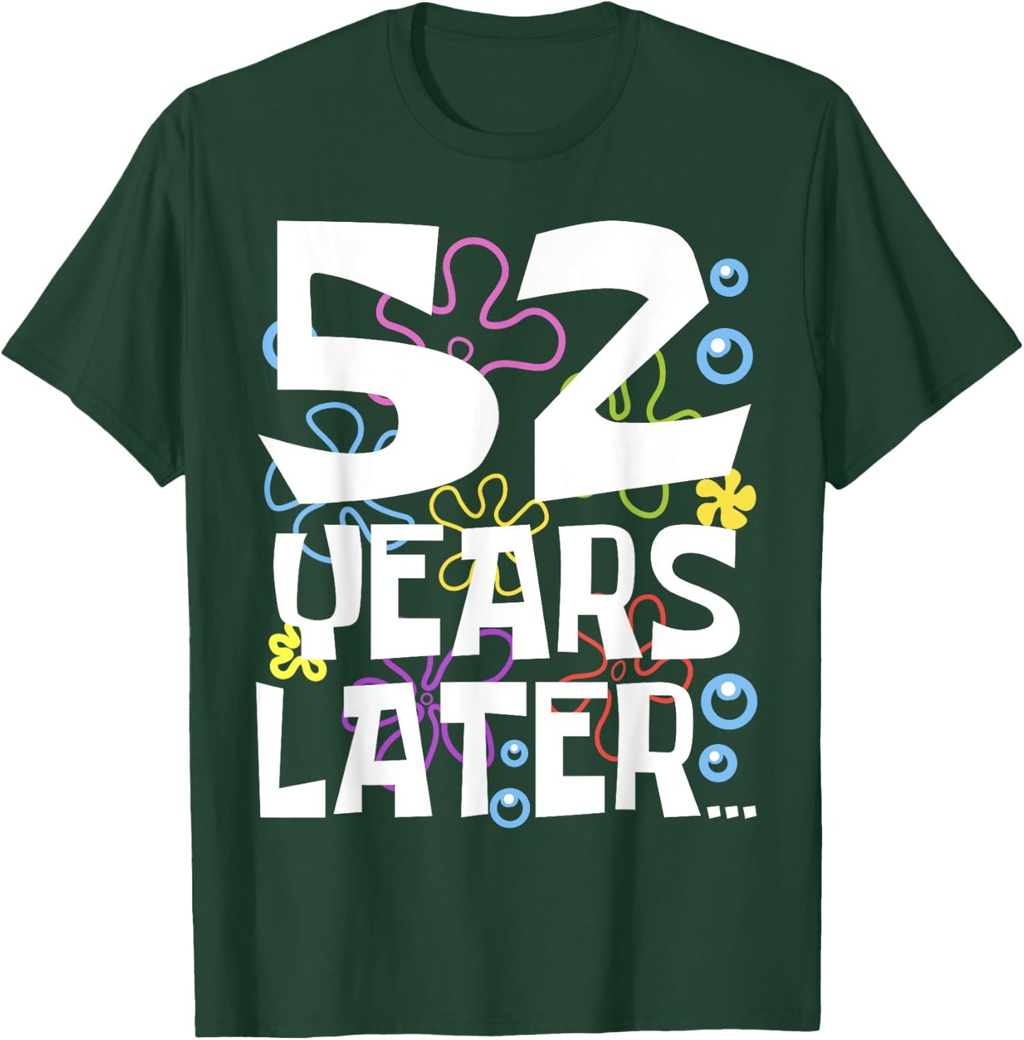 52 YEARS LATER 52 year Old Birthday Gifts Men Women Funny T-Shirt - T-Shirt | Forest