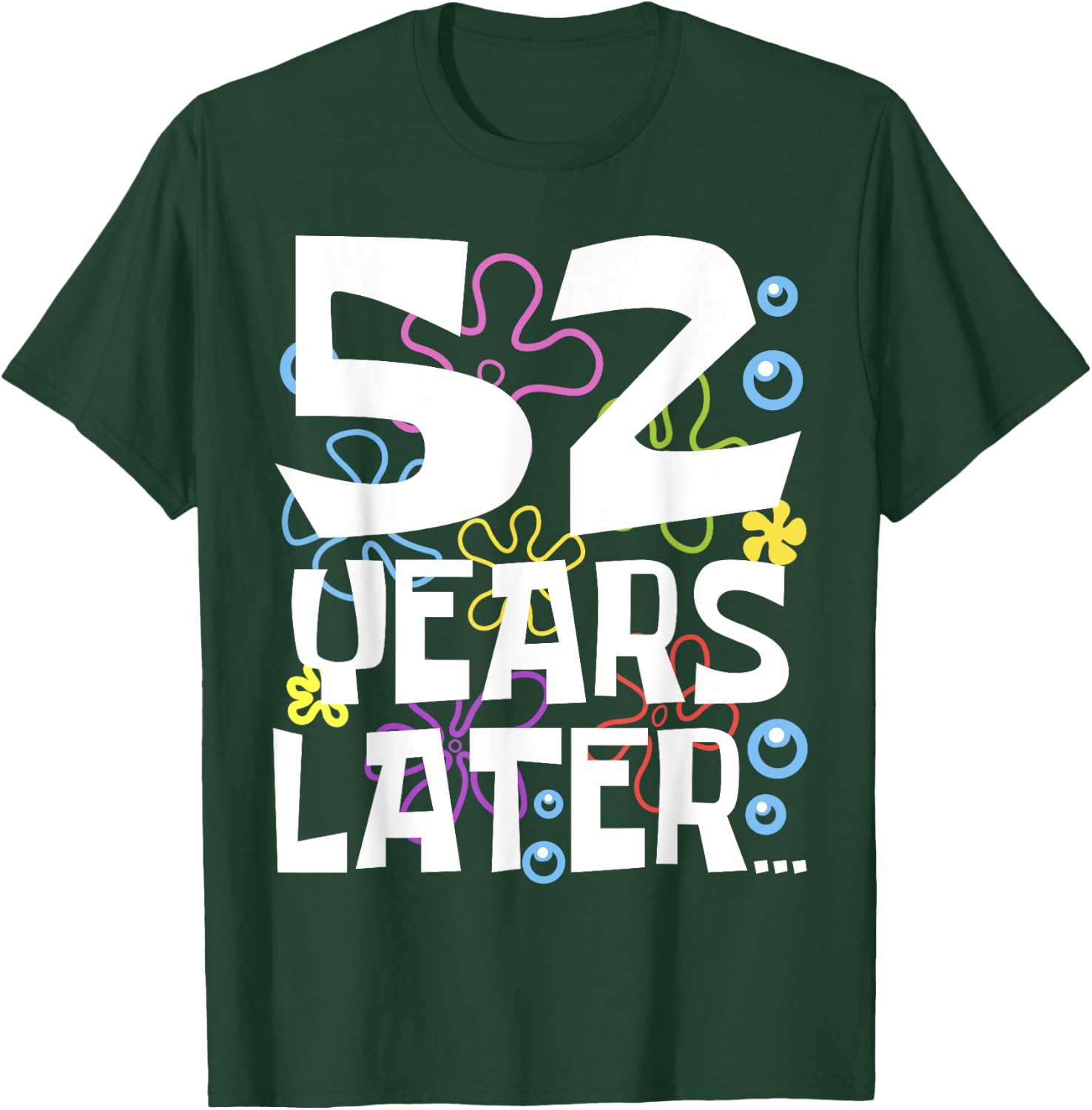 52 YEARS LATER 52 year Old Birthday Gifts Men Women Funny T-Shirt - T-Shirt | Forest