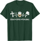 Jesus Coffee Pickleball Lover Christian Pickleball Player T-Shirt - T-Shirt | Forest