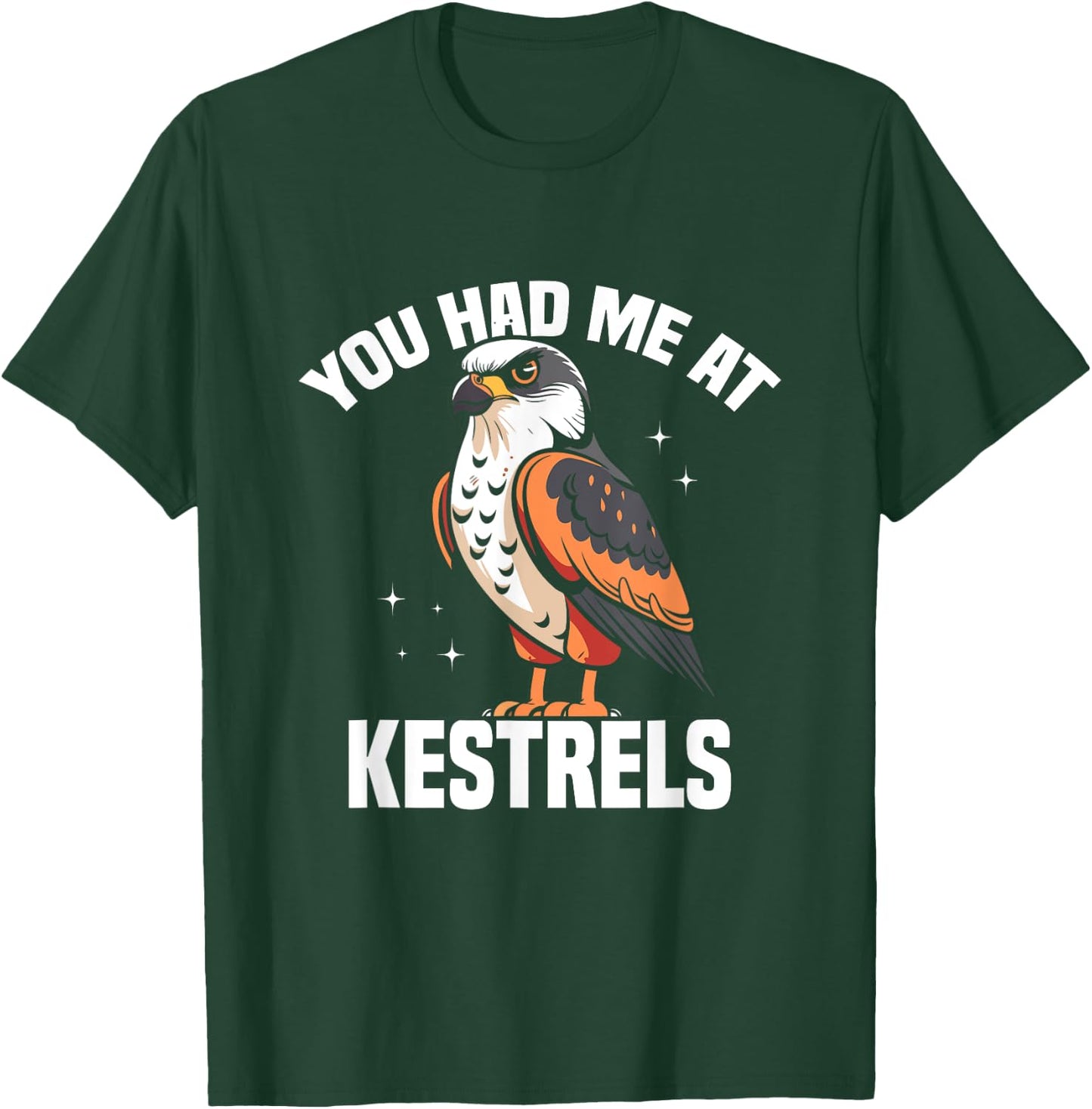 Kestrel Owner Birder Stuffed Animal Bird Food Kestrel T-Shirt - T-Shirt | Forest