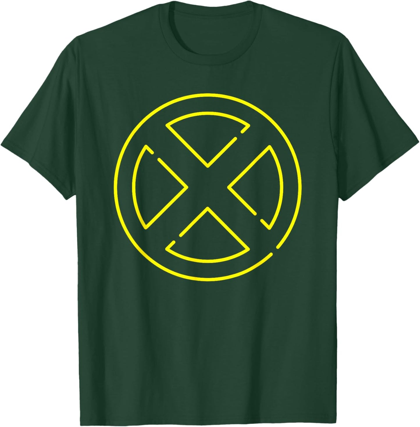 Marvel Super Heroes Neon Light Sign X-Men Symbol X Logo T-Shirt - T-Shirt | Forest