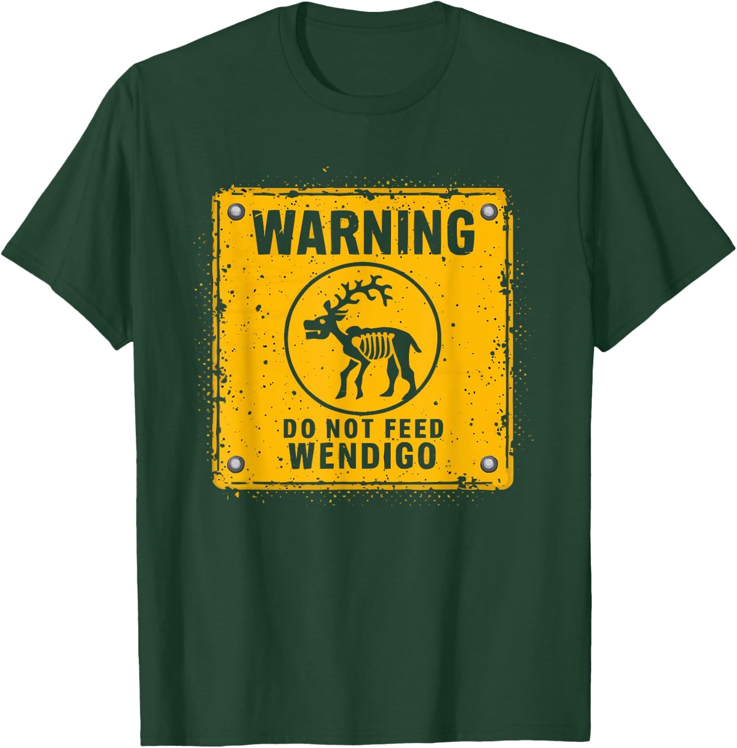 Wendigo Monster Legendary Creature Cryptozoology Cryptid T-Shirt - T-Shirt | Forest
