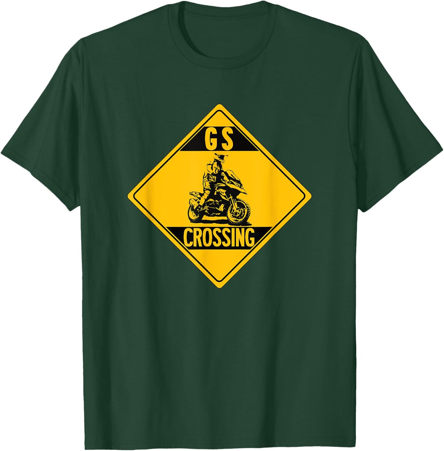 Enduro Motorcycle Designs R1200GS Enduro GS - Men's Black Classic Fit Short Sleeve - Motorcycle Themed - Gift - All Seasons - 1 Count - Size Small T-Shirt - T-Shirt | Forest