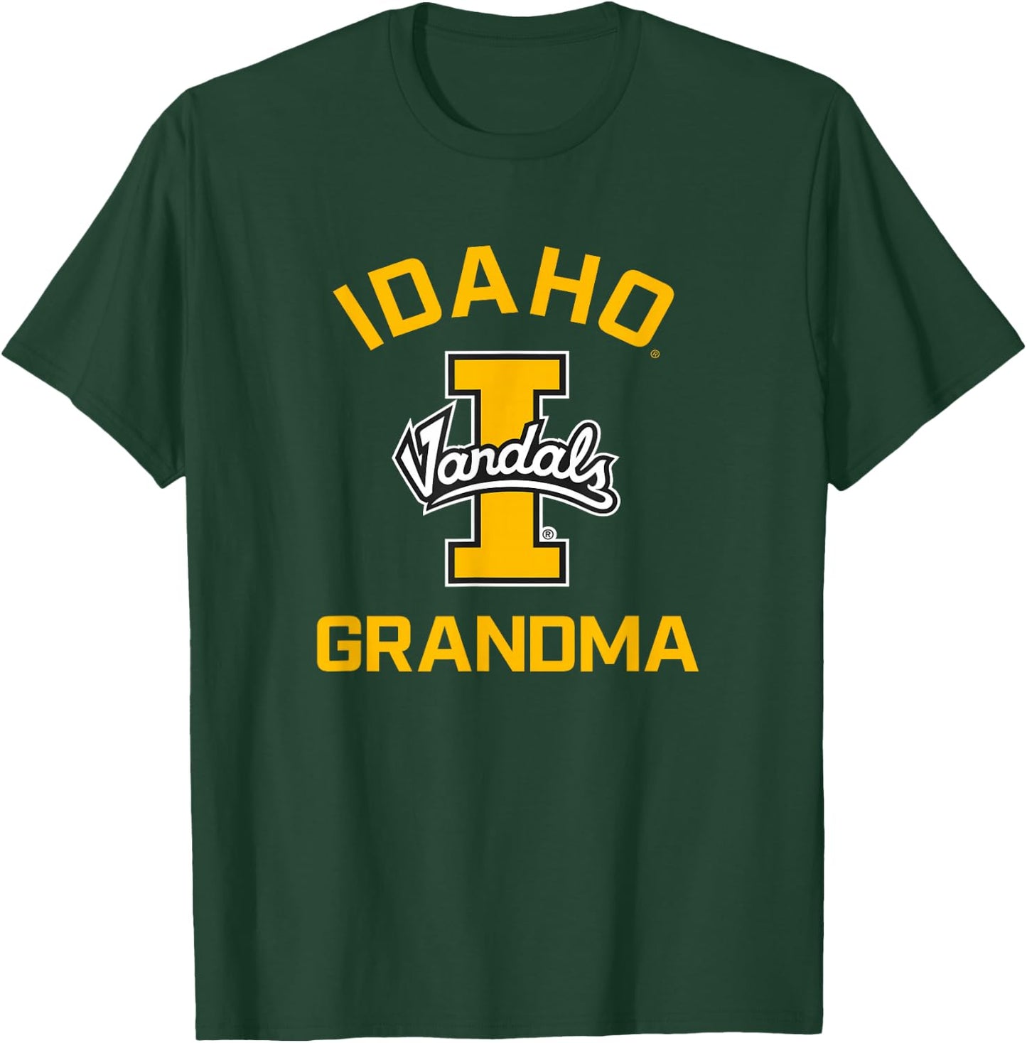 University of Idaho Vandals Arched Grandma T-Shirt - T-Shirt | Forest