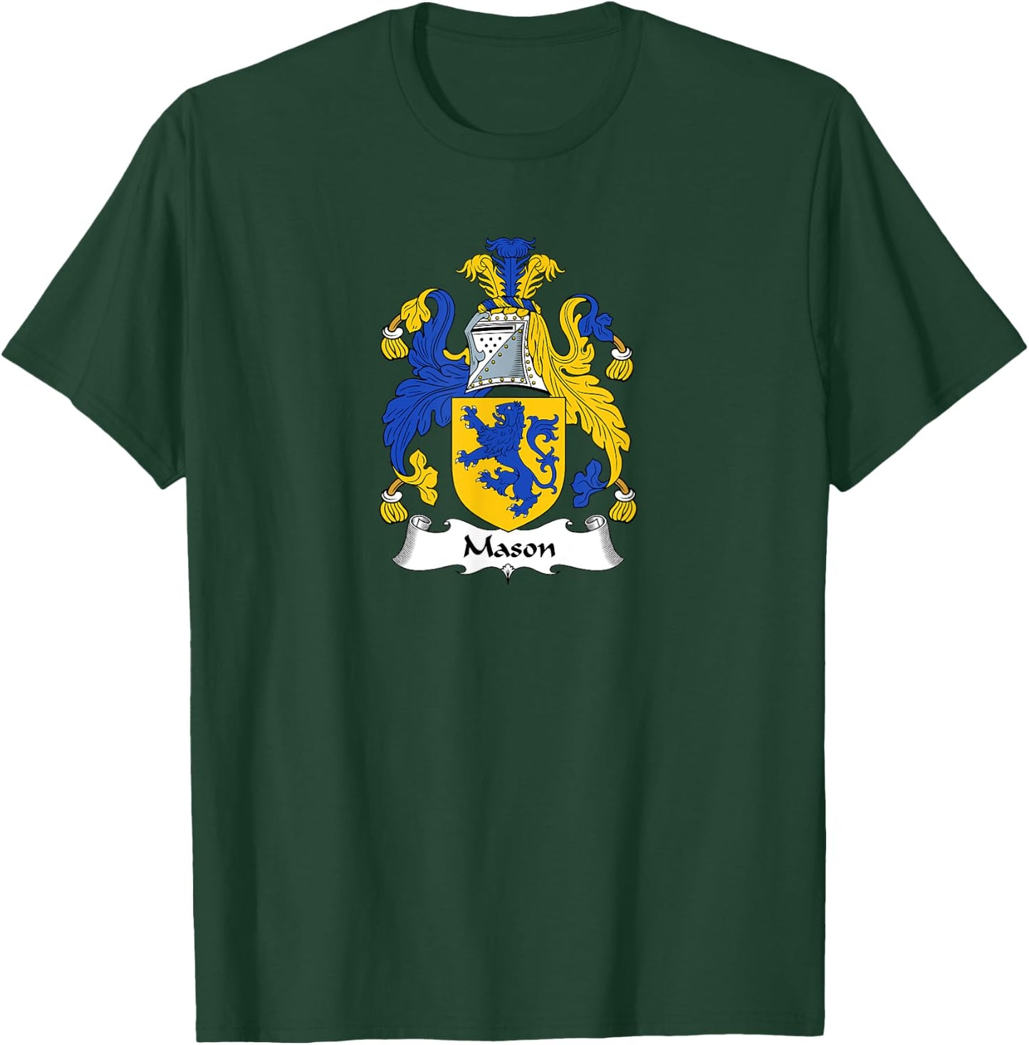 Mason Coat of Arms - Family Crest T-Shirt - T-Shirt | Forest