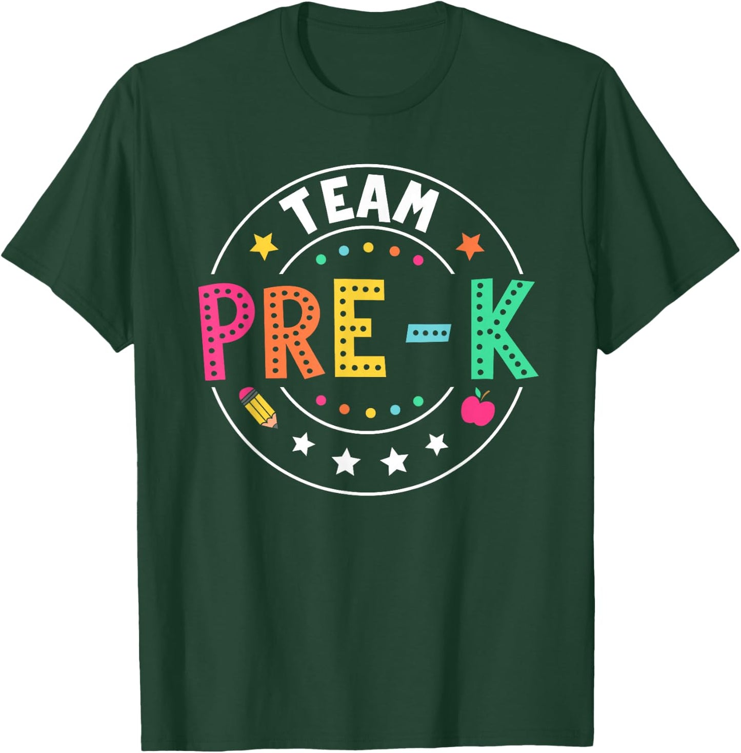 Team Pre-K Teacher Kids Back To School Pre-K Squad First Day T-Shirt - T-Shirt | Forest
