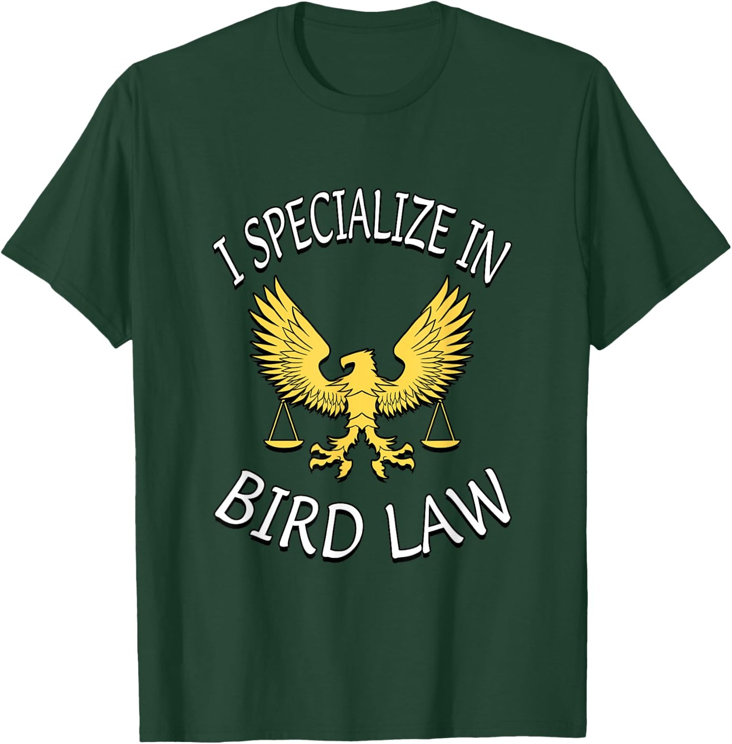 BTV Men's I Specialize In Bird Law - Black - Small T-Shirt - T-Shirt | Forest