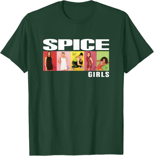 Official Spice Girls Photo Block T-Shirt - T-Shirt | Forest