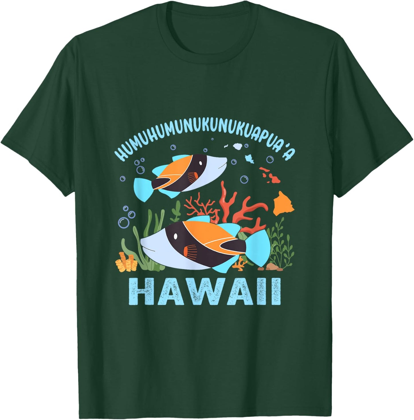 Humuhumunukunukuapua'a Hawaii Triggerfish Coral Reefs T-Shirt - T-Shirt | Forest