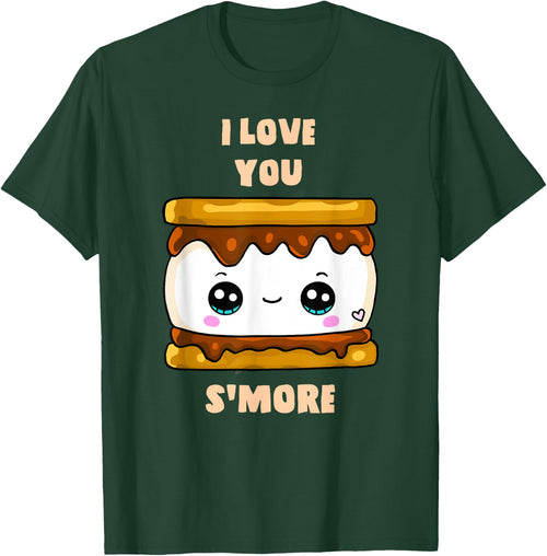 I Love You S'more Happy Funny Cute Kawai Pun Food
