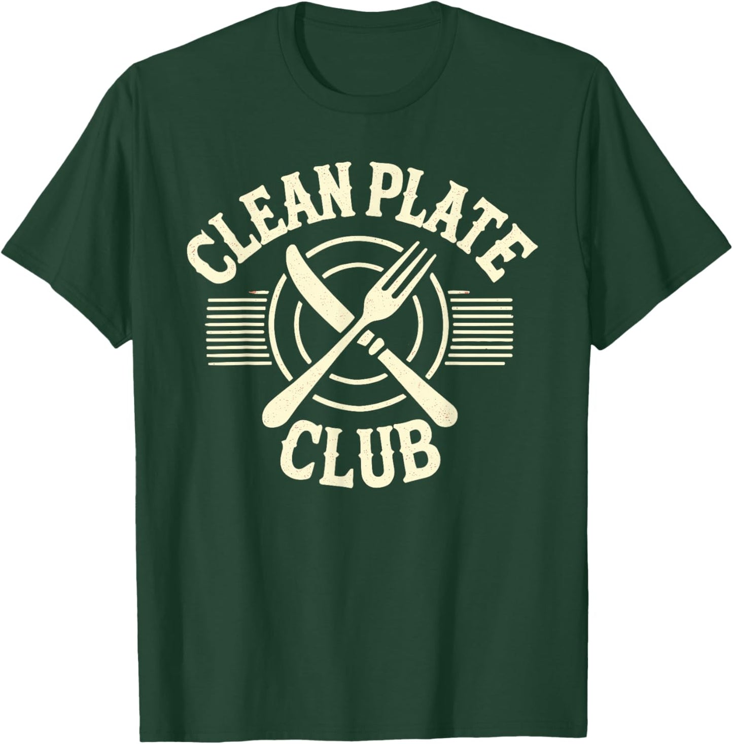 Clean Plate Club Thanksgiving Shirt Funny Thanksgiving Humor T-Shirt - T-Shirt | Forest