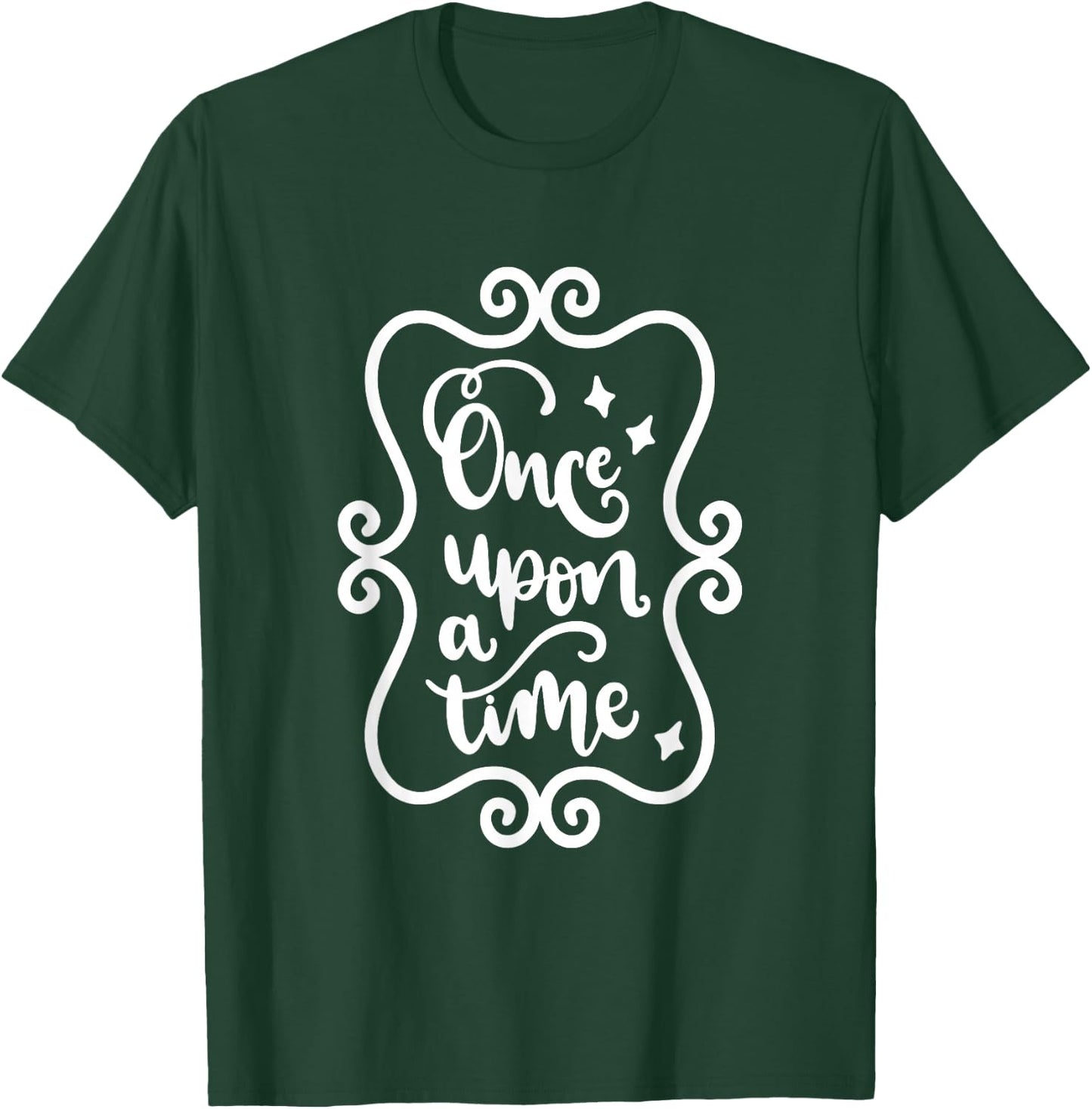 Once Upon A Time Fairytale Book Lover Reading T-Shirt - T-Shirt | Forest