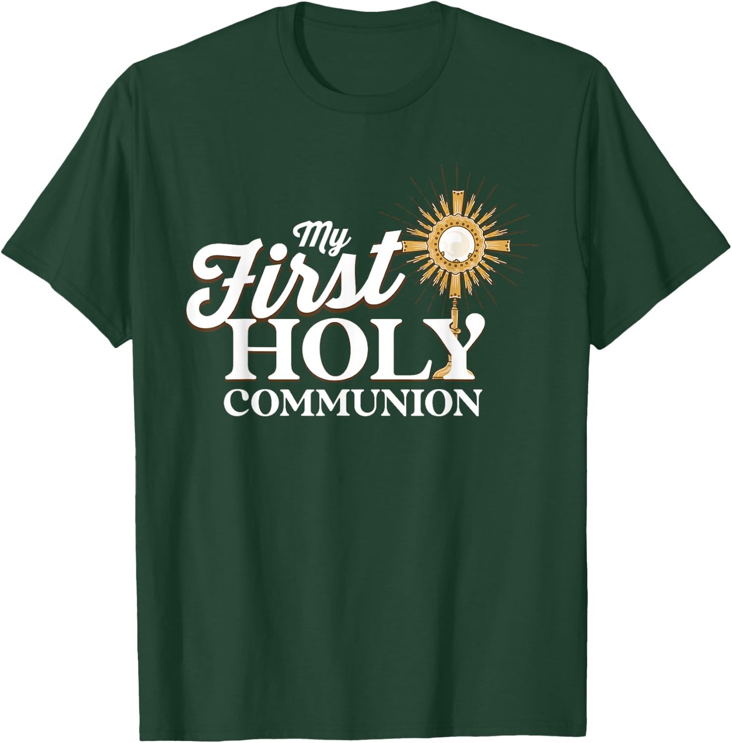 My First Holy Communion - Christian Catholic T-Shirt - T-Shirt | Forest