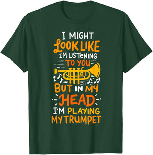 Musicians Birthday And Shop Trumpet Player T-Shirt - T-Shirt | Forest