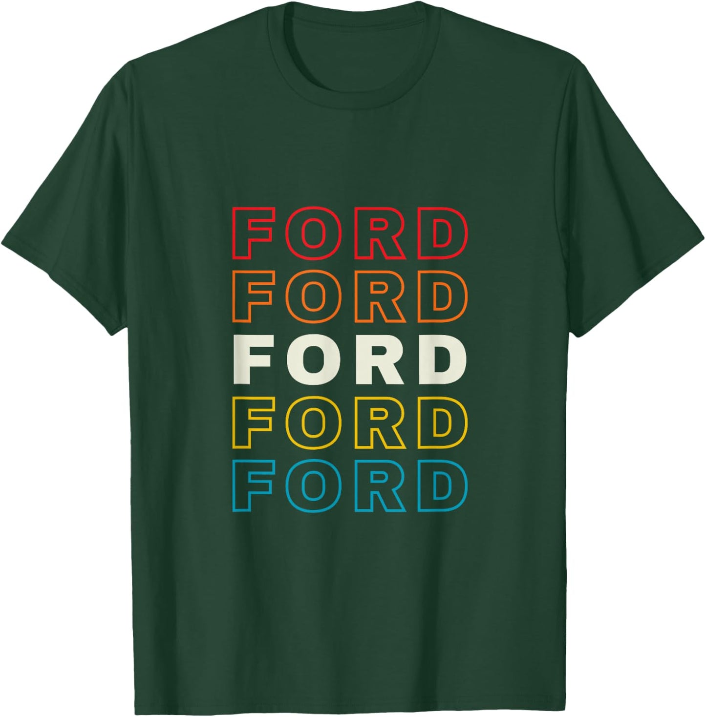 I Love Ford Personalized Retro Sunset First Name T-Shirt - T-Shirt | Forest