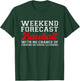 Retro Baseball Mom Mother's Day Weekend Forecast Baseball T-Shirt - T-Shirt | Forest